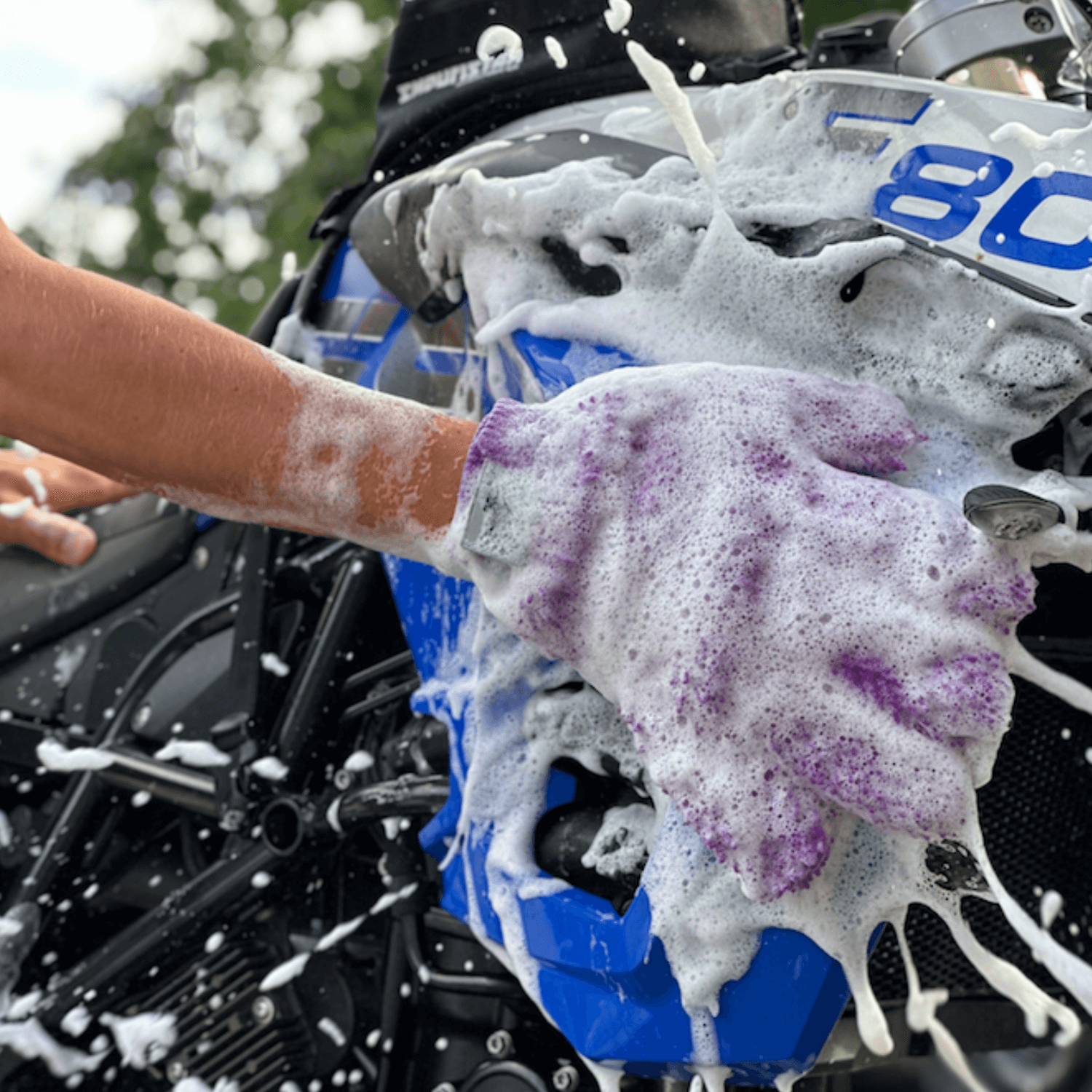 Xzone® Gant de lavage moto en microfibre double face