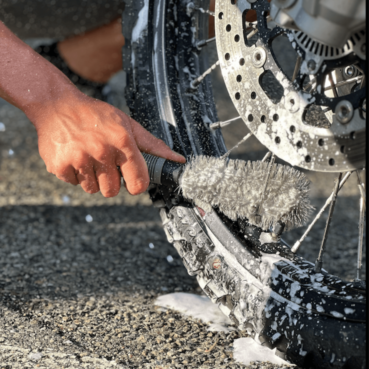 Xzone® Ride – brosse pour jantes moto