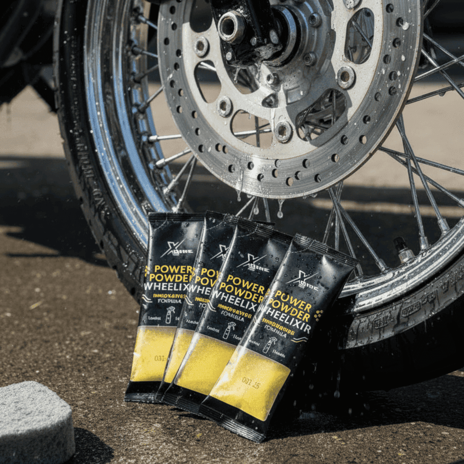 Xzone® Ride Power Powder Wheelixir – poudre pour le nettoyage des roues et jantes